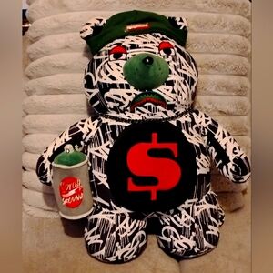 Sprayground Scribble Shark Bear Backpack